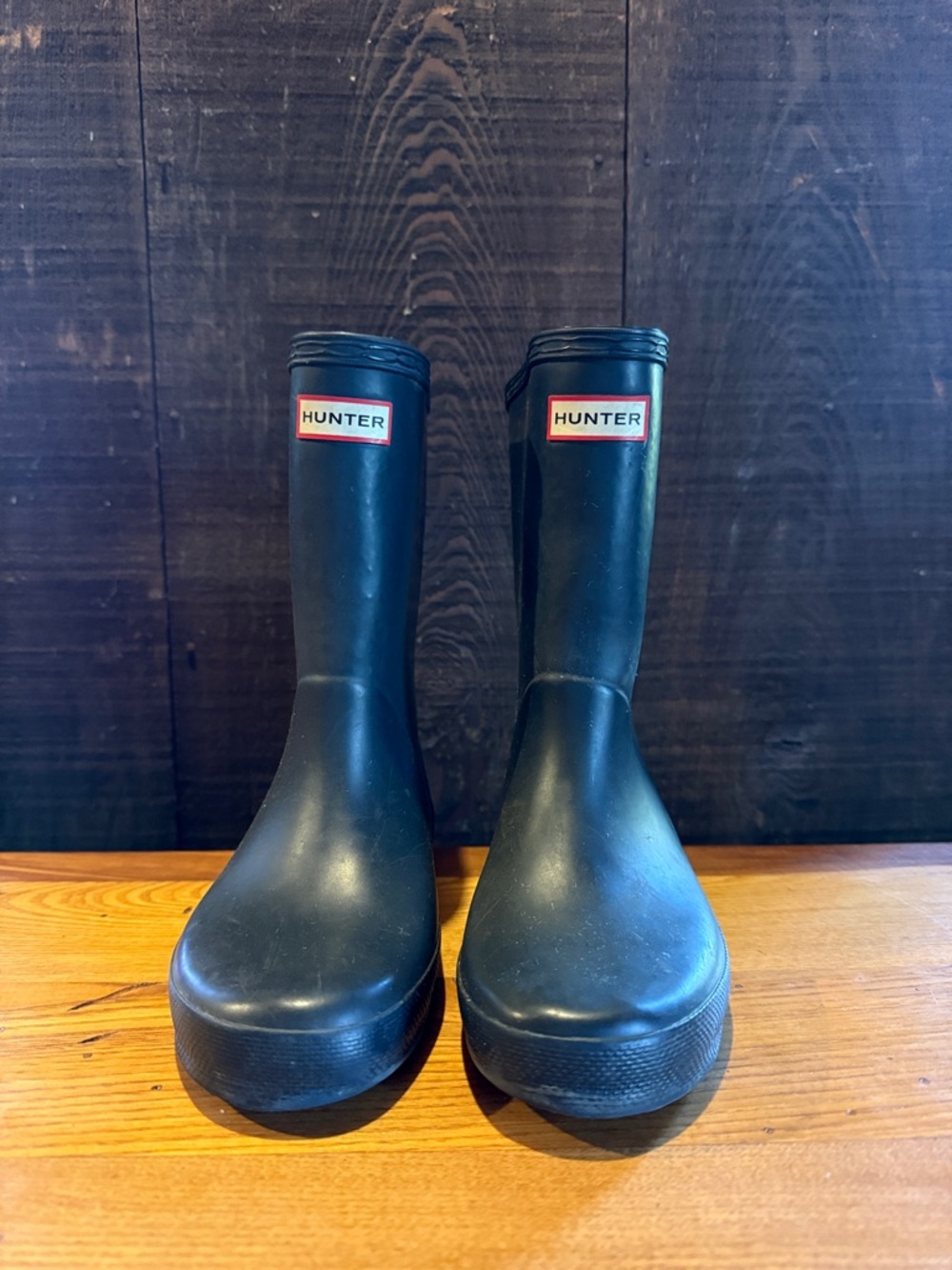 Hunter Black Matte Waterproof Rain Boots